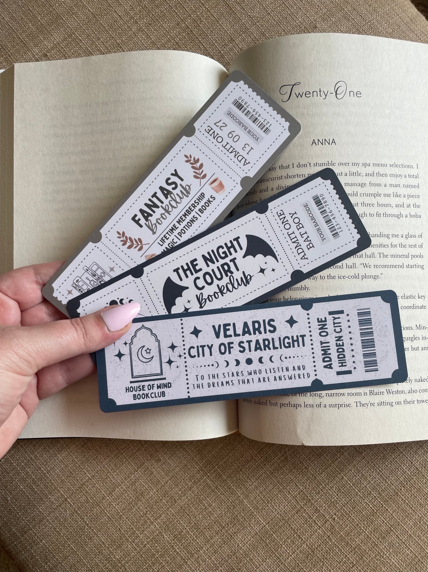 Acotar Inspired Bookmarks, Fantasy Era, Velaris City of Starlight, The Night Court Book Club