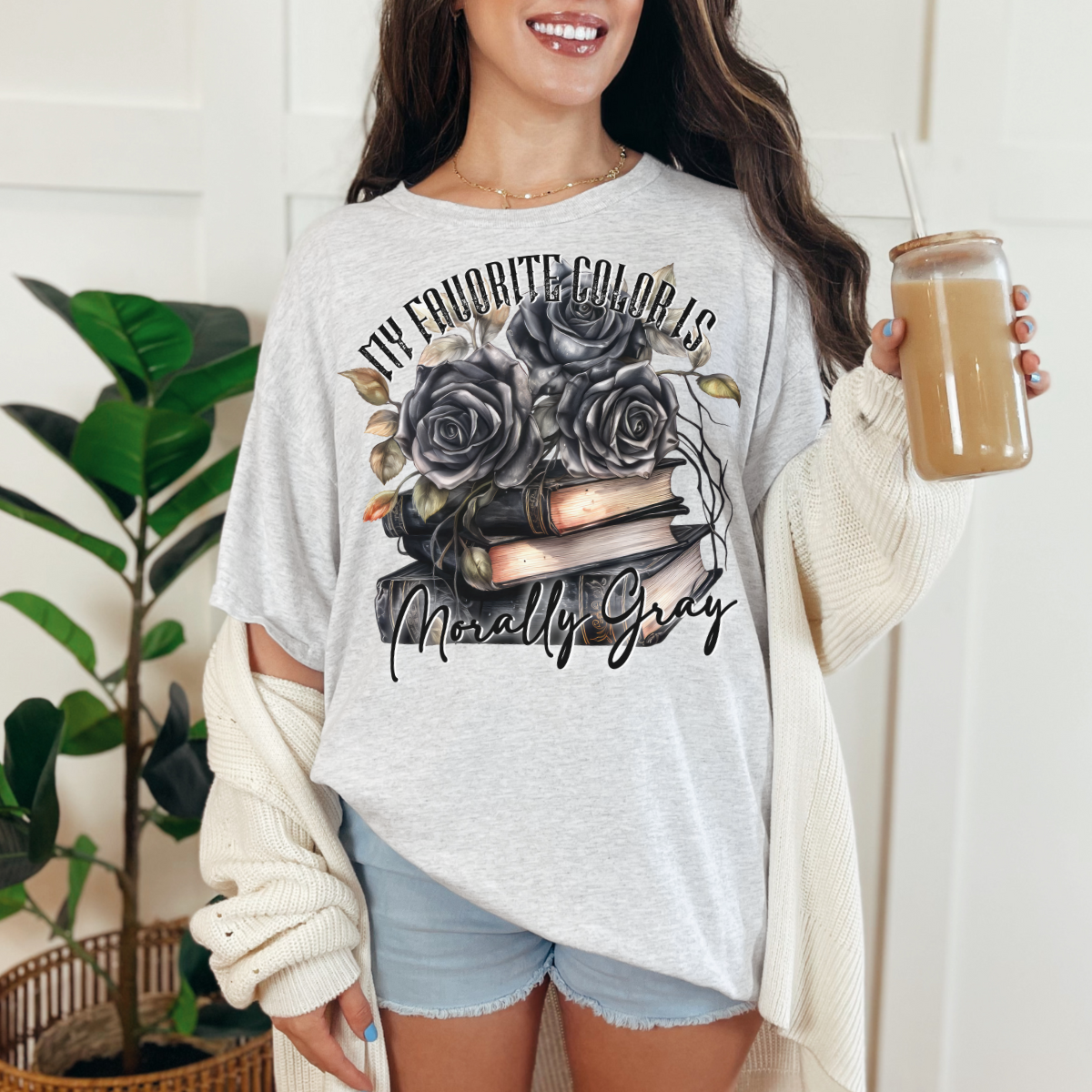 My Favorite Color is Morally Grey Bookish Smut T-Shirt or Sweatshirt