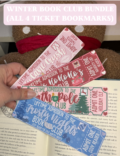 Festive Holiday Winter Christmas Bookmarks | Cozy Seasonal Designs | Perfect Stocking Stuffer for Book Lovers