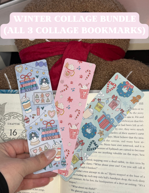 Festive Holiday Winter Christmas Bookmarks | Cozy Seasonal Designs | Perfect Stocking Stuffer for Book Lovers