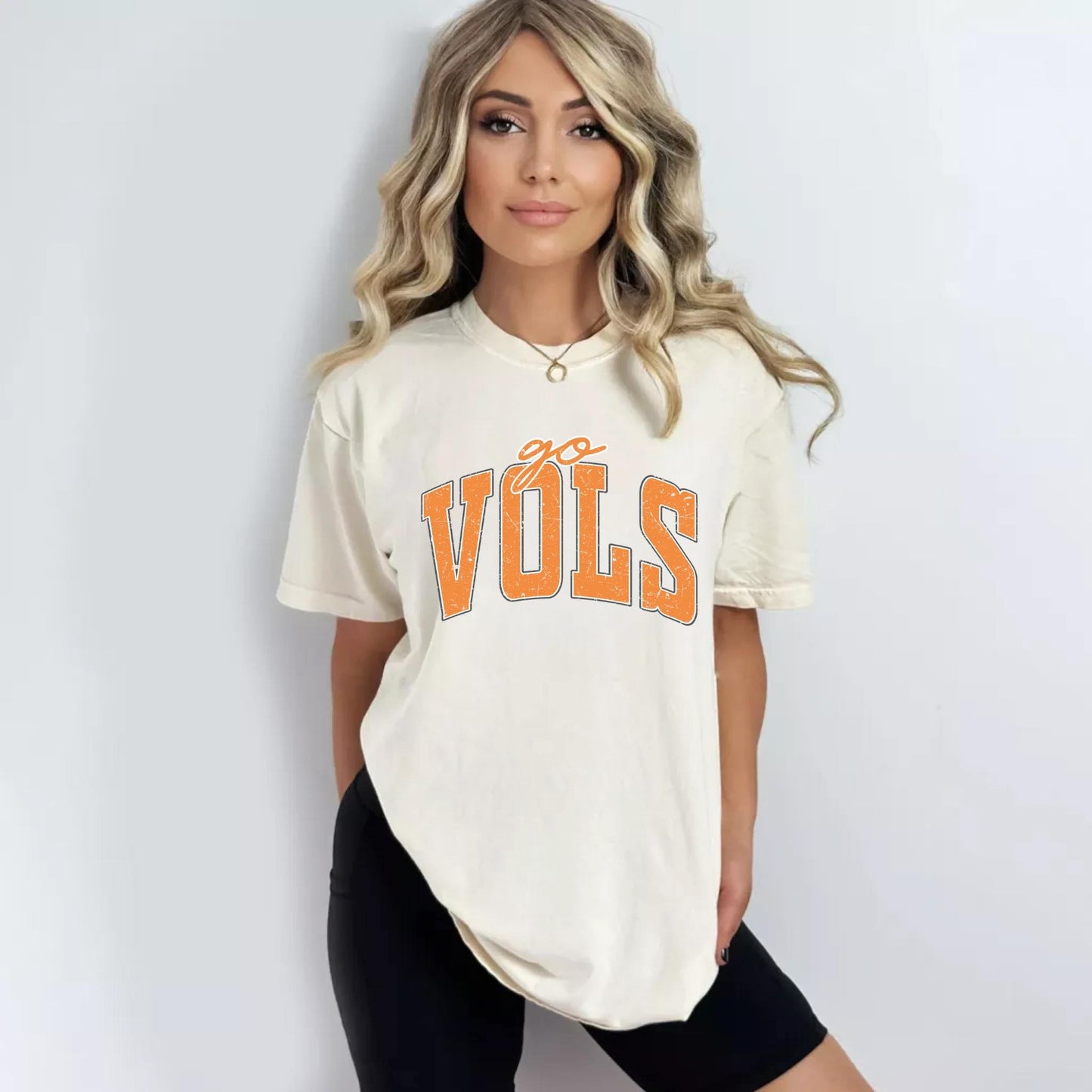 Go Vols University of Tennessee Volunteers Crewneck T-shirt