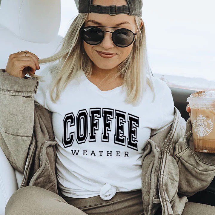 Coffee Weather Fall Cozy Crewneck Sweatshirt, T-Shirt, or Hoodie