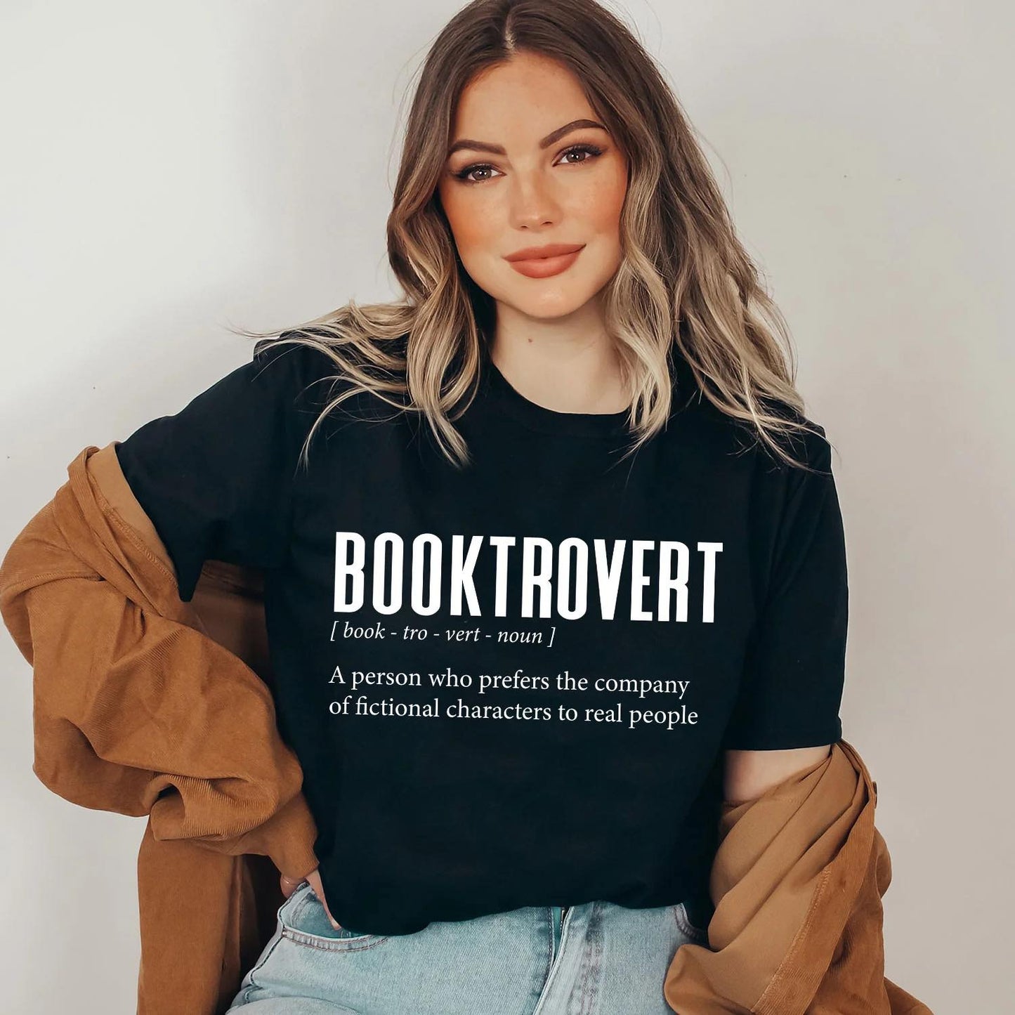 Booktrovert Crewneck T-Shirt