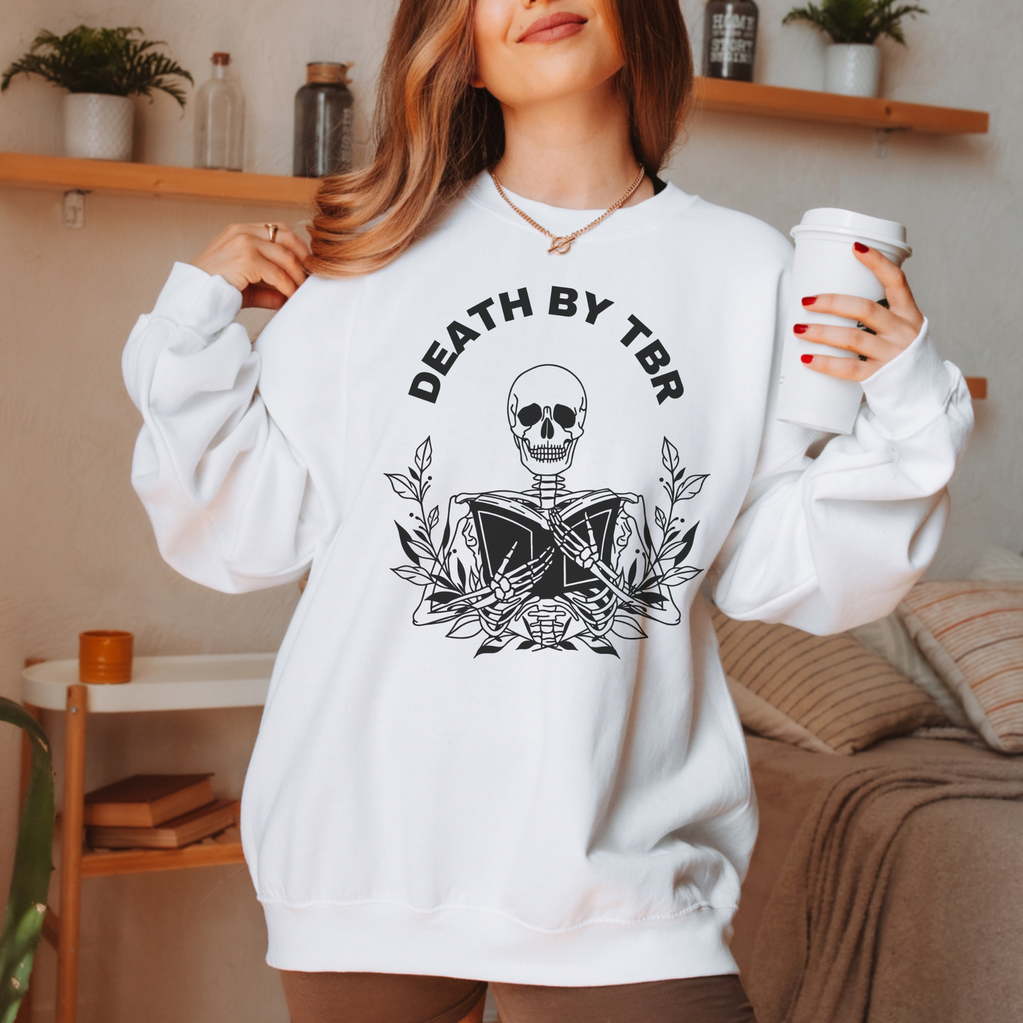 Death By TBR Bookish Sweatshirt or T-Shirt