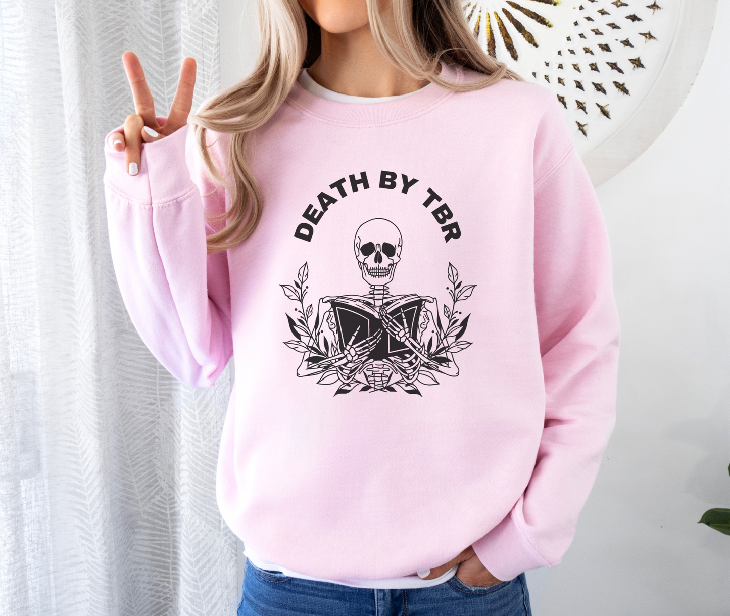 Death By TBR Bookish Sweatshirt or T-Shirt