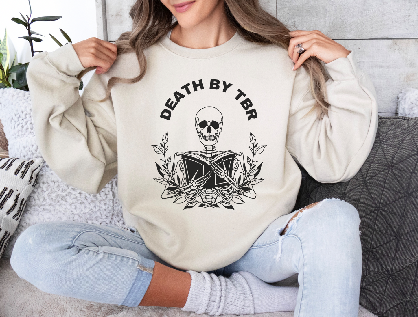 Death By TBR Bookish Sweatshirt or T-Shirt