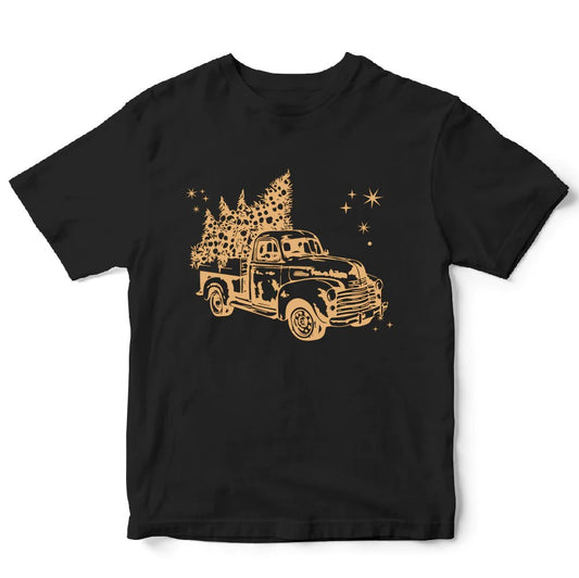 Vintage Christmas Tree Truck Sweatshirt, T-Shirt, Hoodie