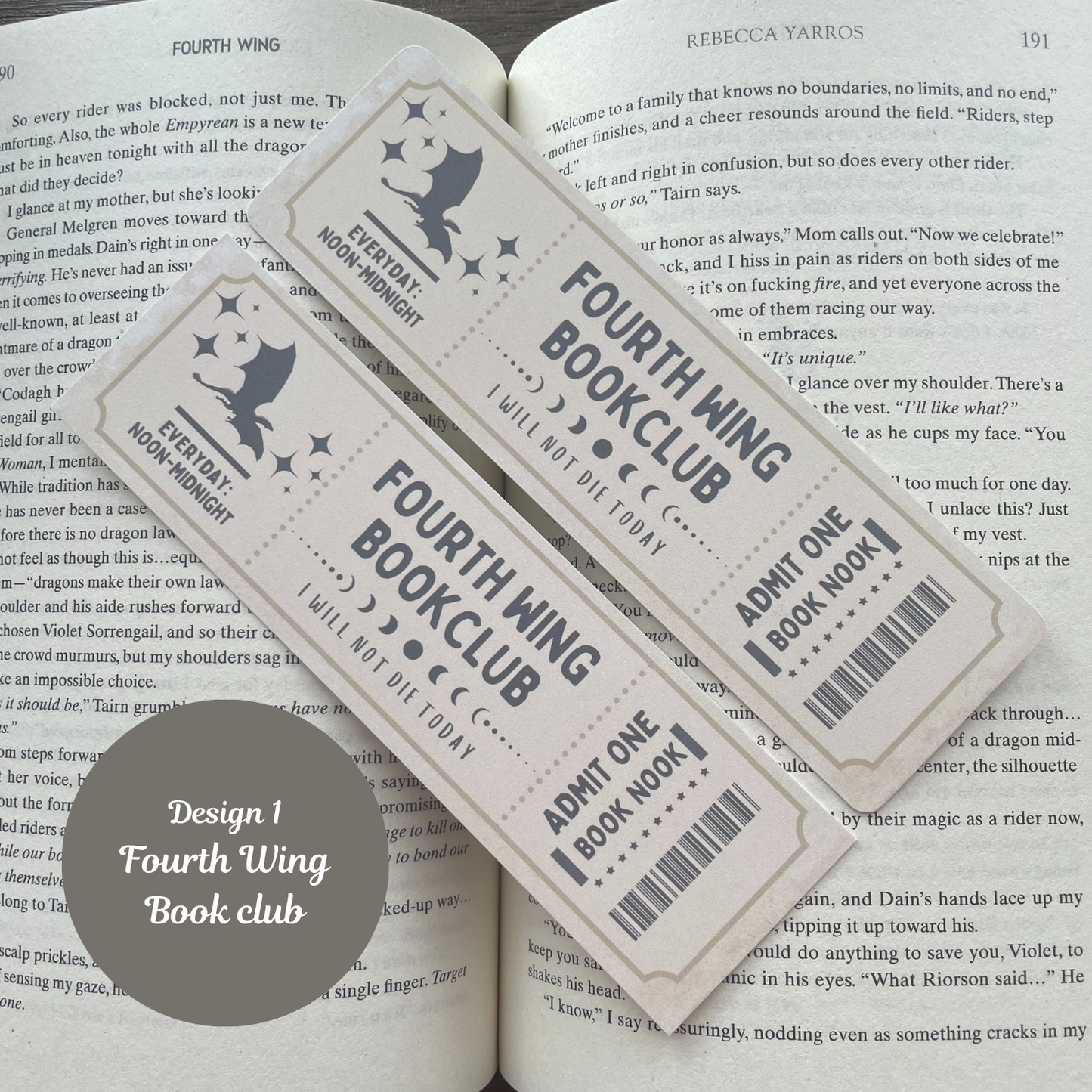 Fourth Wing Inspired Bookmarks - Basgiath War College, Fourth Wing Book Club, Riders Quadrant