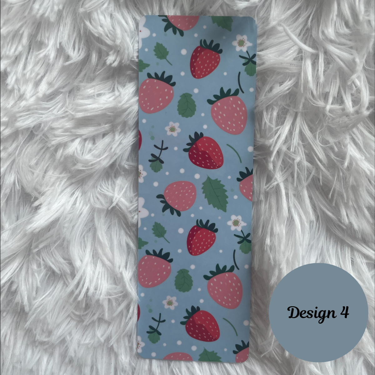 Blue Strawberry Summer Bookmarks