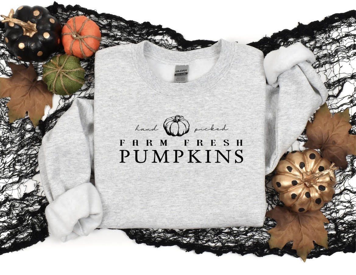 Farm Fresh Pumpkins Crewneck Sweatshirt