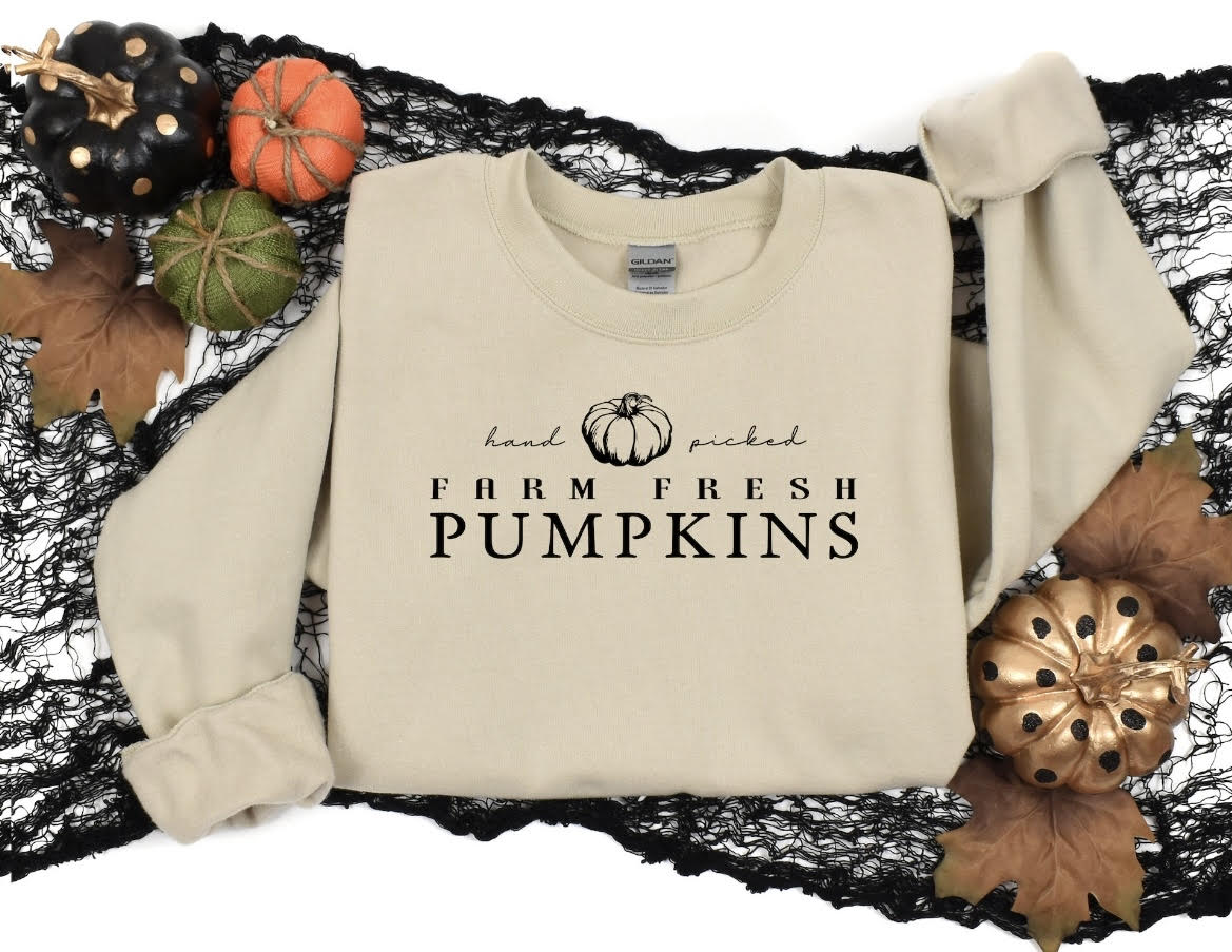 Farm Fresh Pumpkins Crewneck Sweatshirt