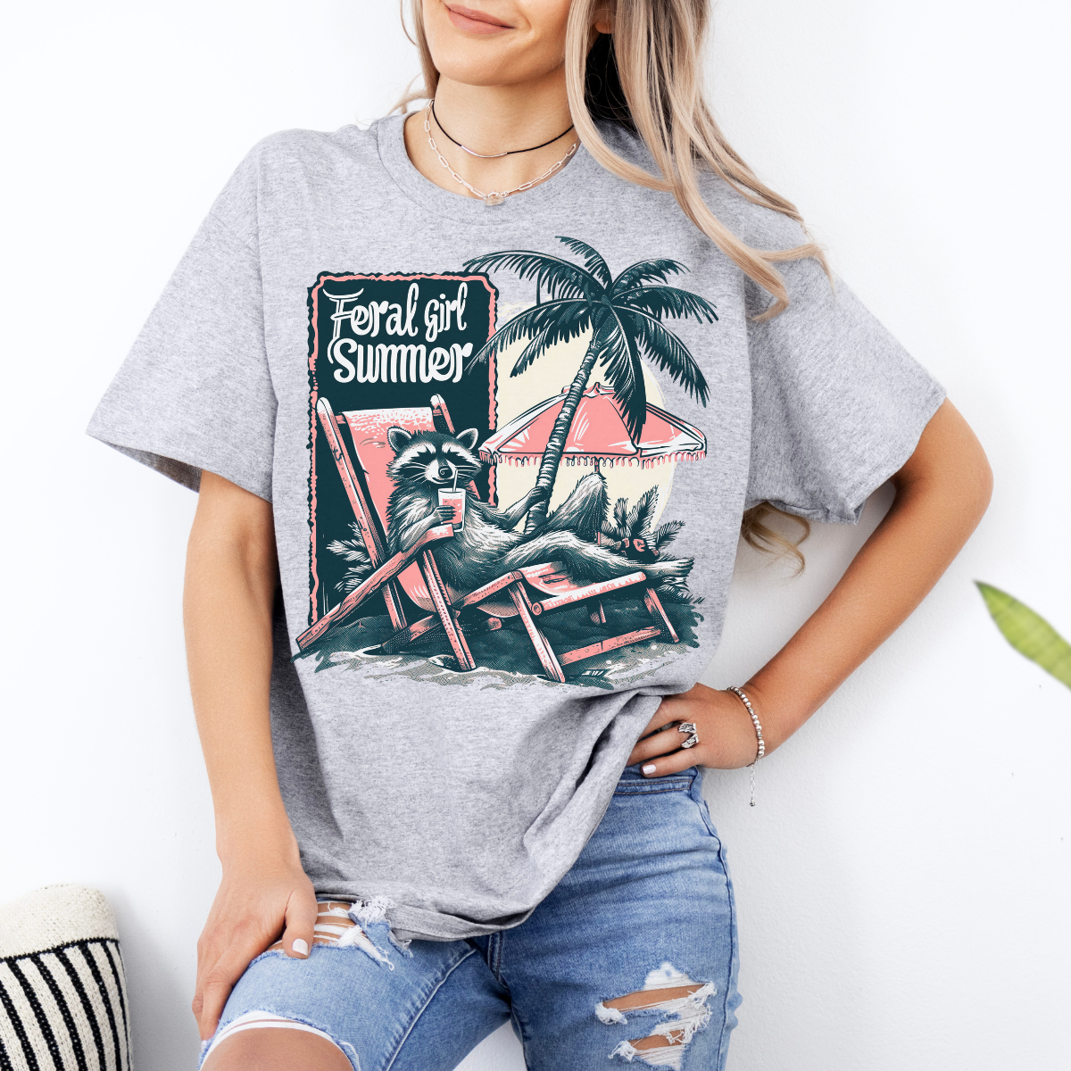 Feral Girl Summer Funny Tee, T-Shirt, or Sweatshirt