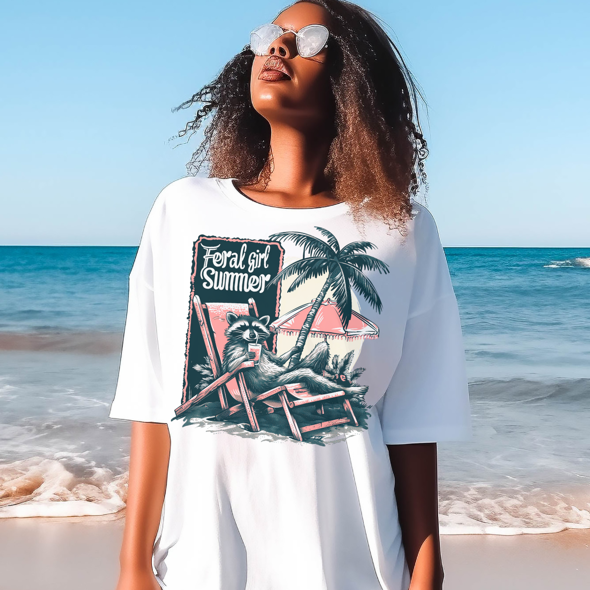 Feral Girl Summer Funny Tee, T-Shirt, or Sweatshirt