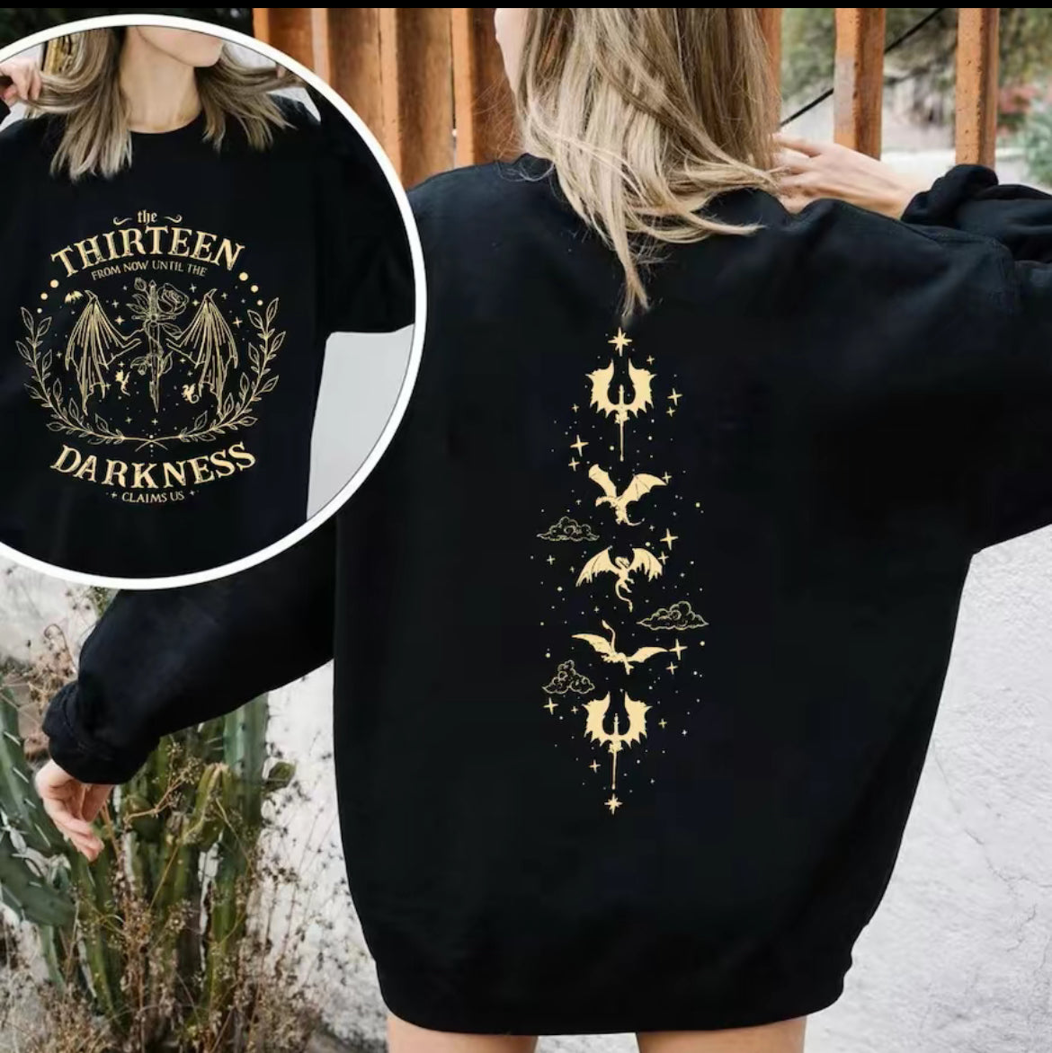 Throne of Glass Inspired TOG The Thirteen Bookish Sweatshirt or Hoodie