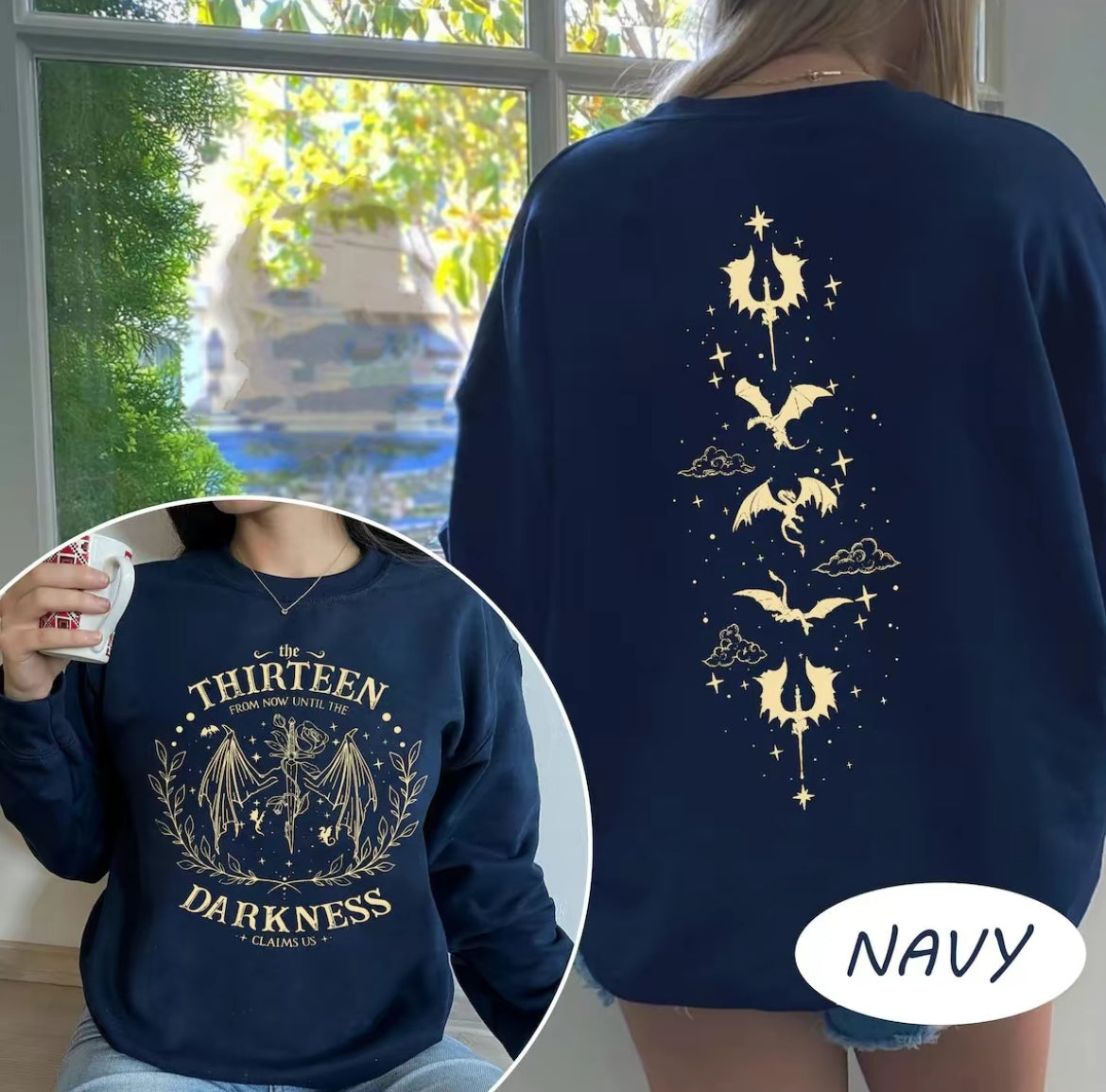 Throne of Glass Inspired TOG The Thirteen Bookish Sweatshirt or Hoodie