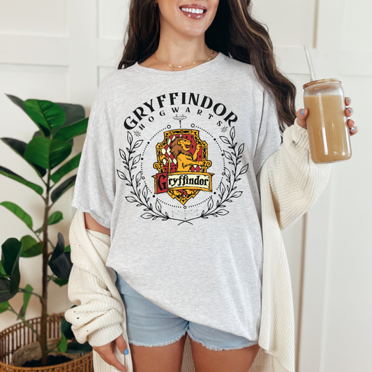 Gryffindor Hogwarts House Harry Potter HP Wizard Magic Short or Long Sleeve T-Shirt