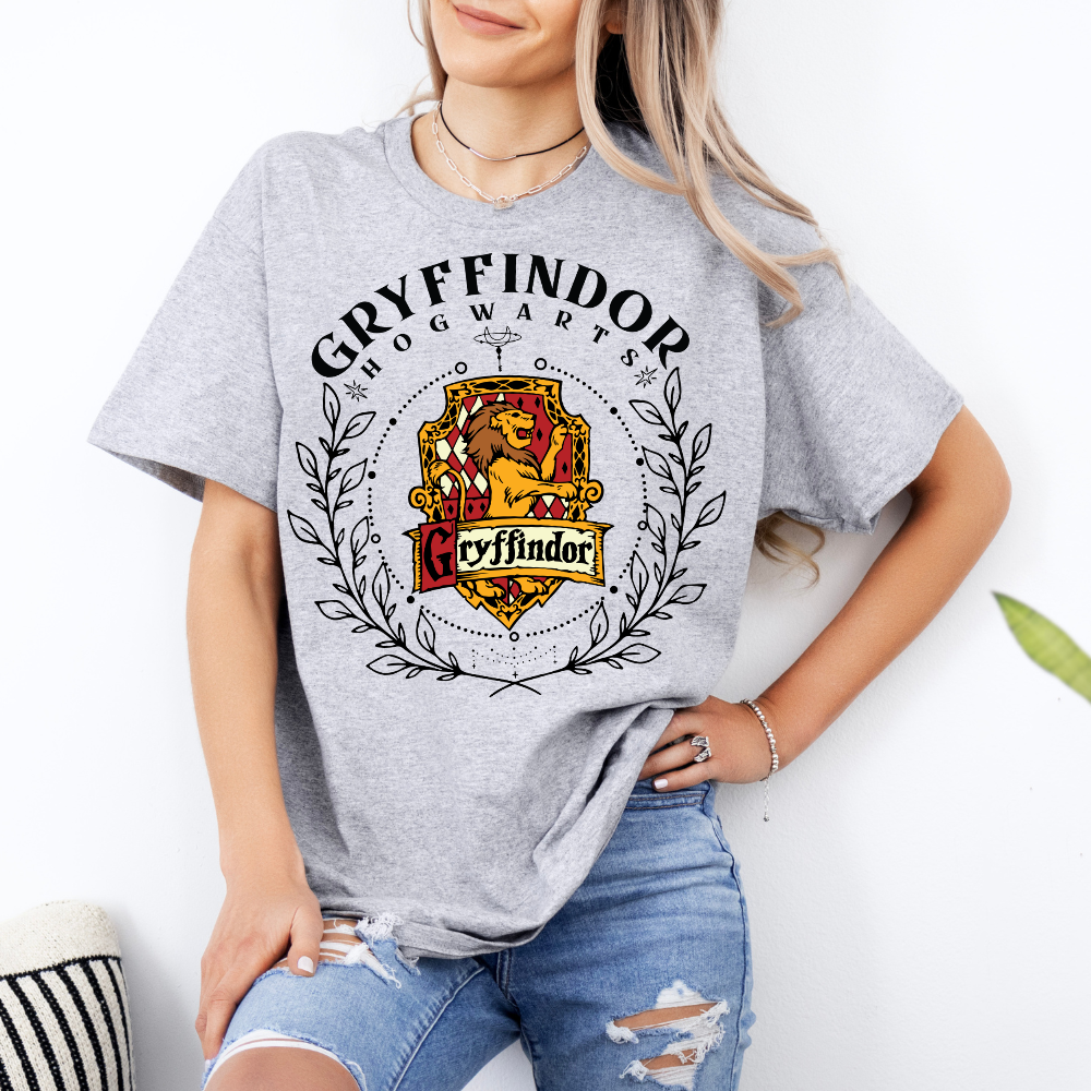 Gryffindor Hogwarts House Harry Potter HP Wizard Magic Short or Long Sleeve T-Shirt