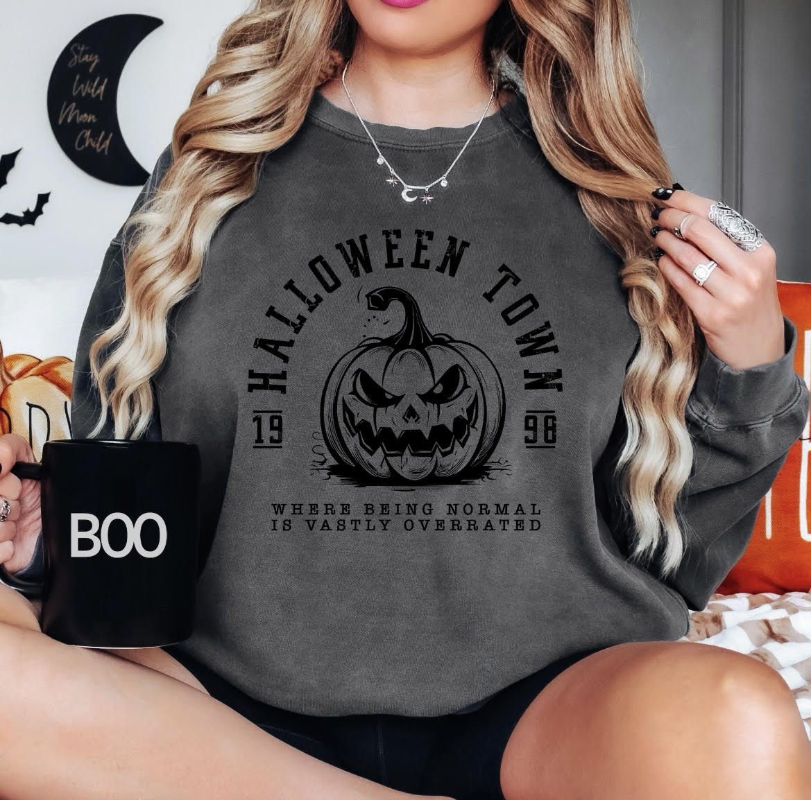 Halloweentown Pumpkin Crewneck Sweatshirt