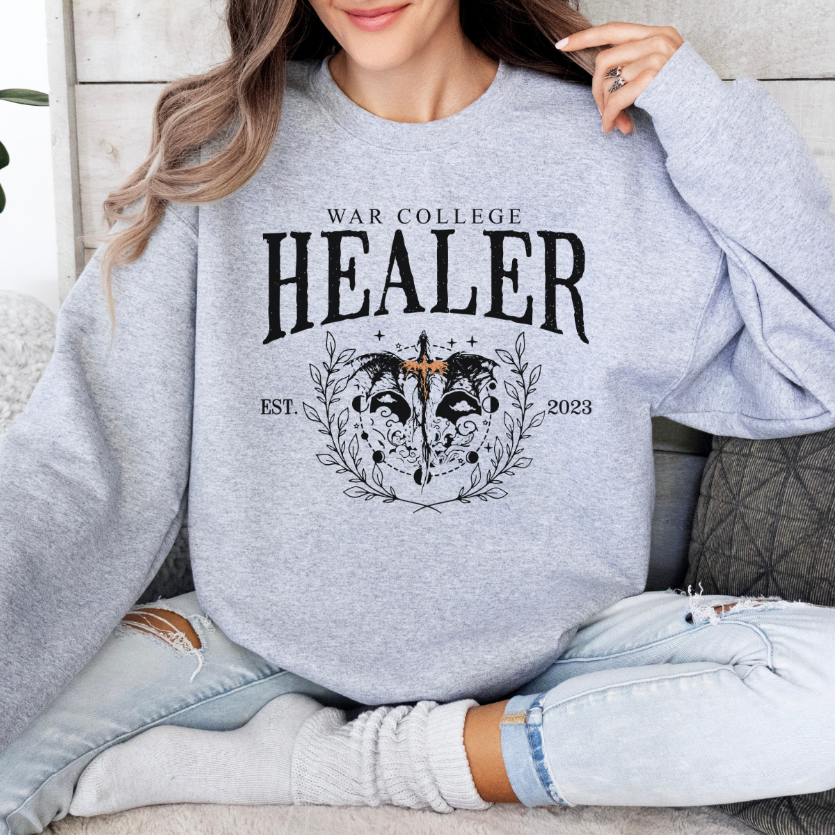 Healer Quadrant Fourth Wing Inspired Sweatshirt or Hoodie, Basgiath War College