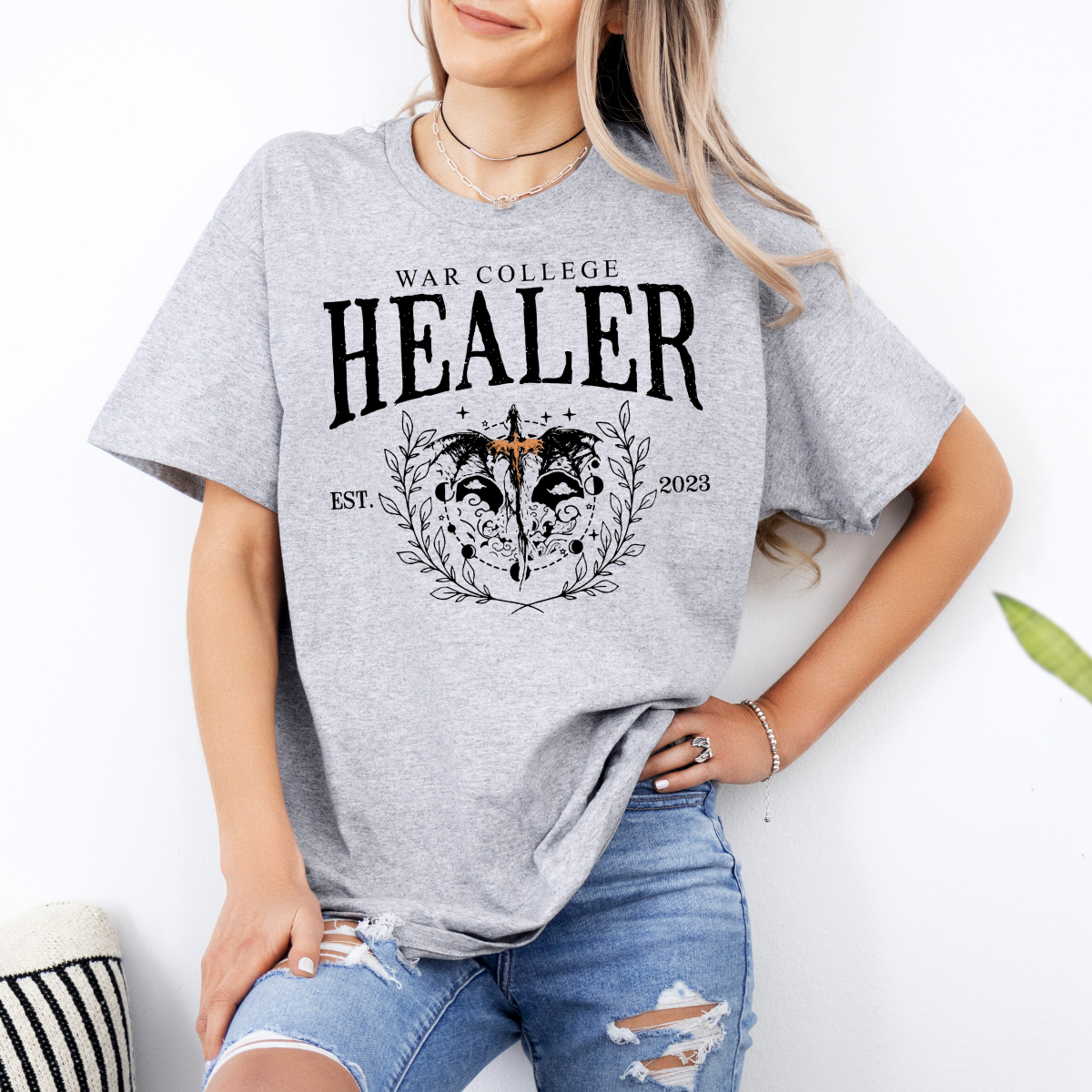 Healer Quadrant Fourth Wing Inspired T-Shirt, Basgiath War College Tee