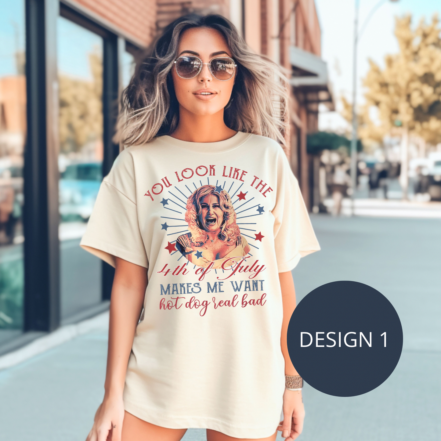 You Look Like The 4th Of July Makes Me Want A Hotdog Real Bad T-Shirt, Tee, Bundle