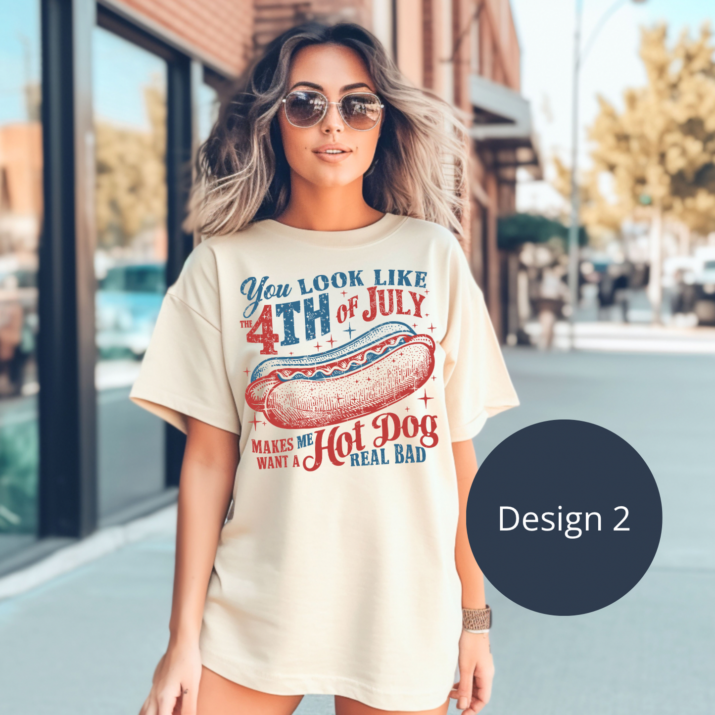 You Look Like The 4th Of July Makes Me Want A Hotdog Real Bad T-Shirt, Tee, Bundle