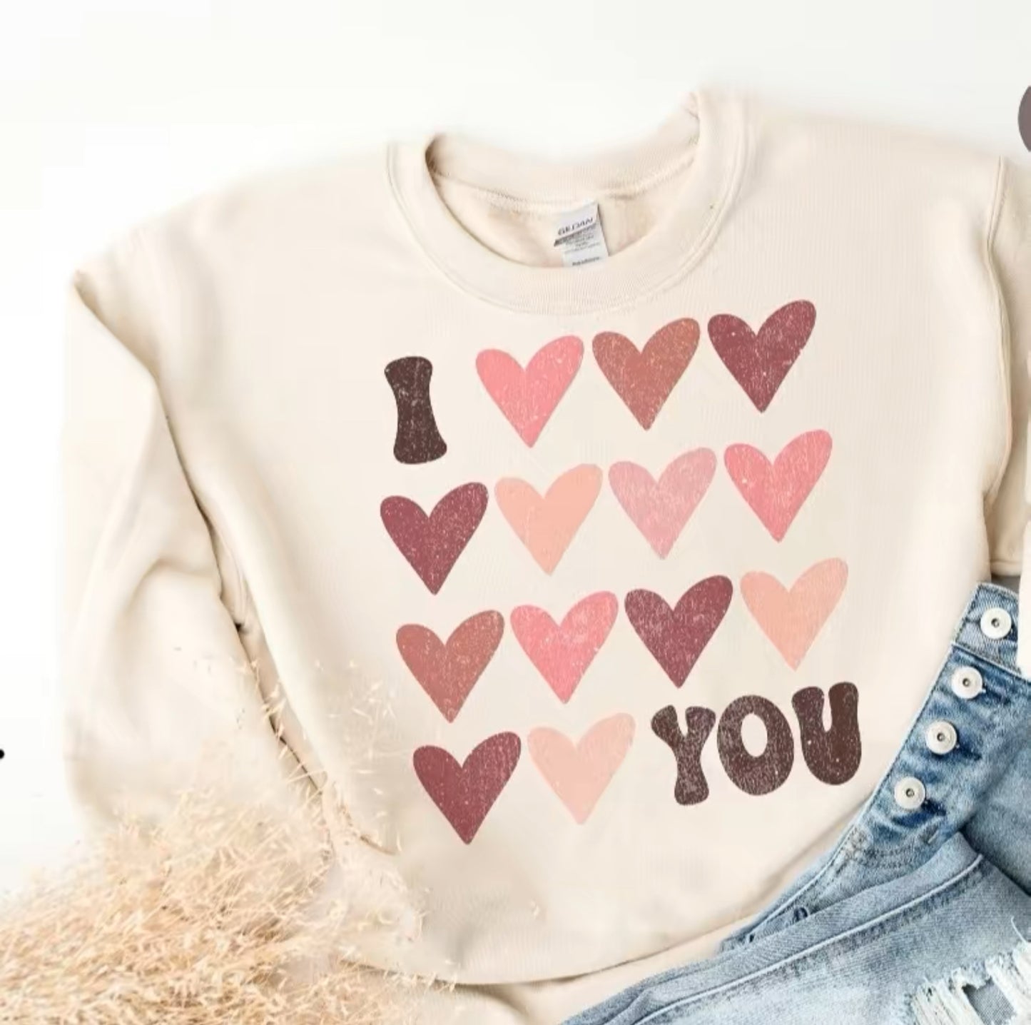 I Love You Hearts Valentine’s Day Sweatshirt or T-Shirt