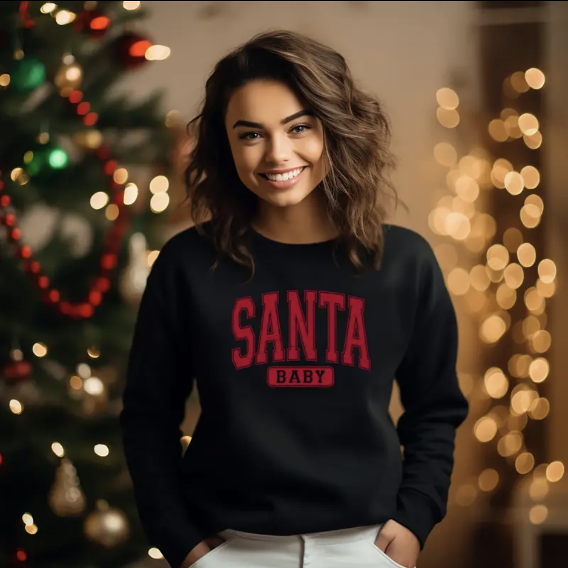 Santa Baby Sweatshirt or Hoodie