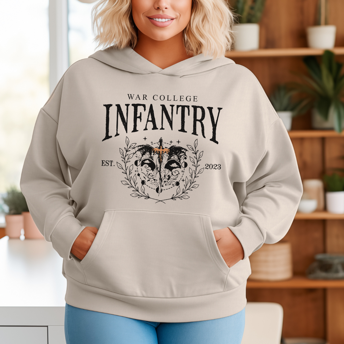 Infantry Quadrant Fourth Wing Inspired Sweatshirt or Hoodie, Basgiath War College