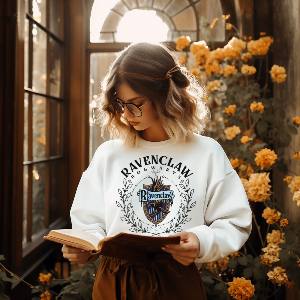 Ravenclaw Hogwarts House Harry Potter HP Wizard Magic Sweatshirt or Hoodie