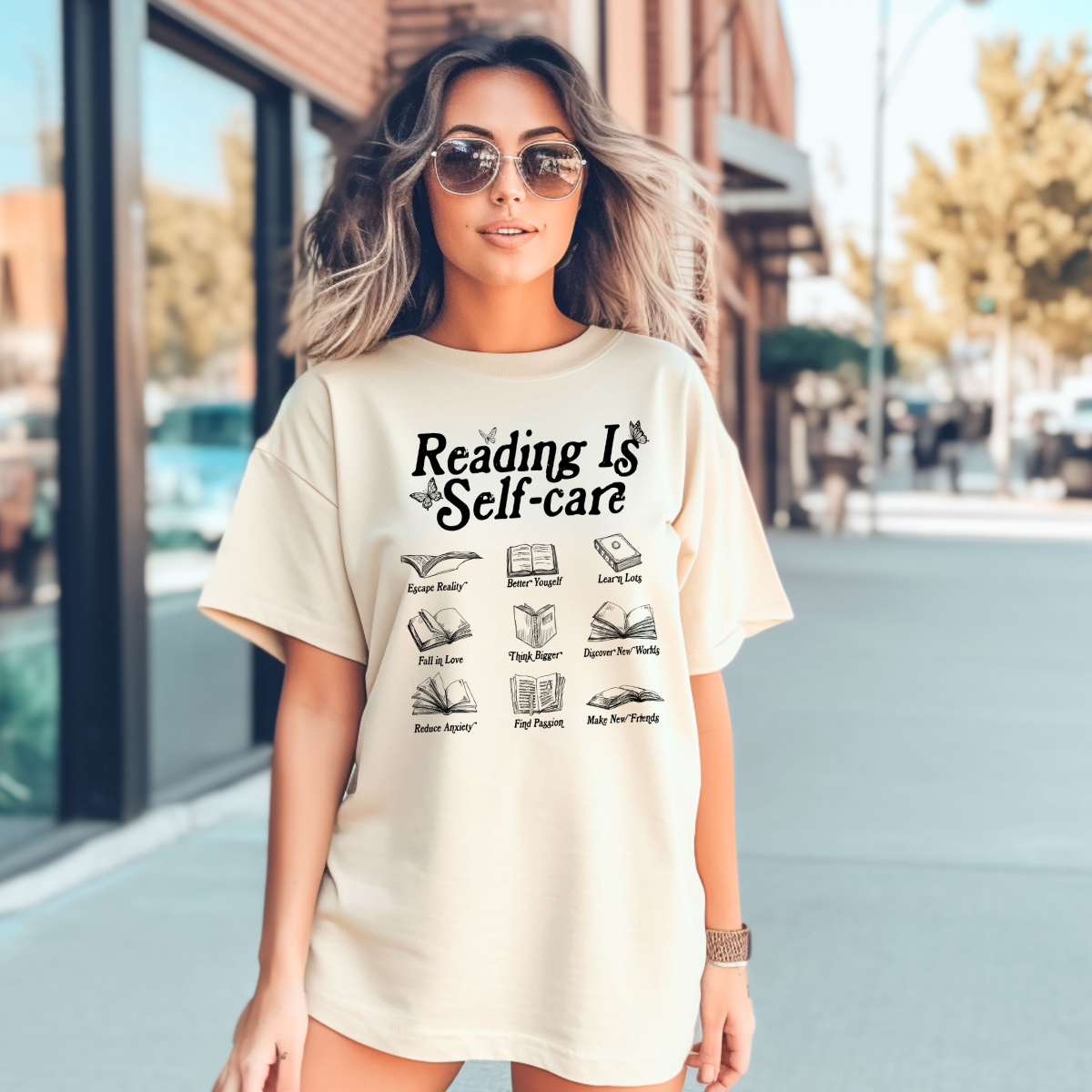 Reading is Self-Care Bookish T-Shirt, Mental Health Tee, Self Care Shirt