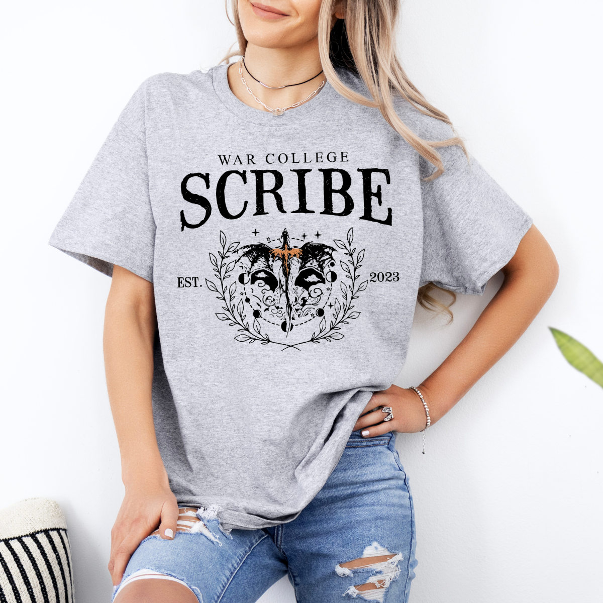 Scribe Quadrant Fourth Wing Inspired, Basgiath War College, Tee, T-shirt, Short/Long Sleeve T-Shirts