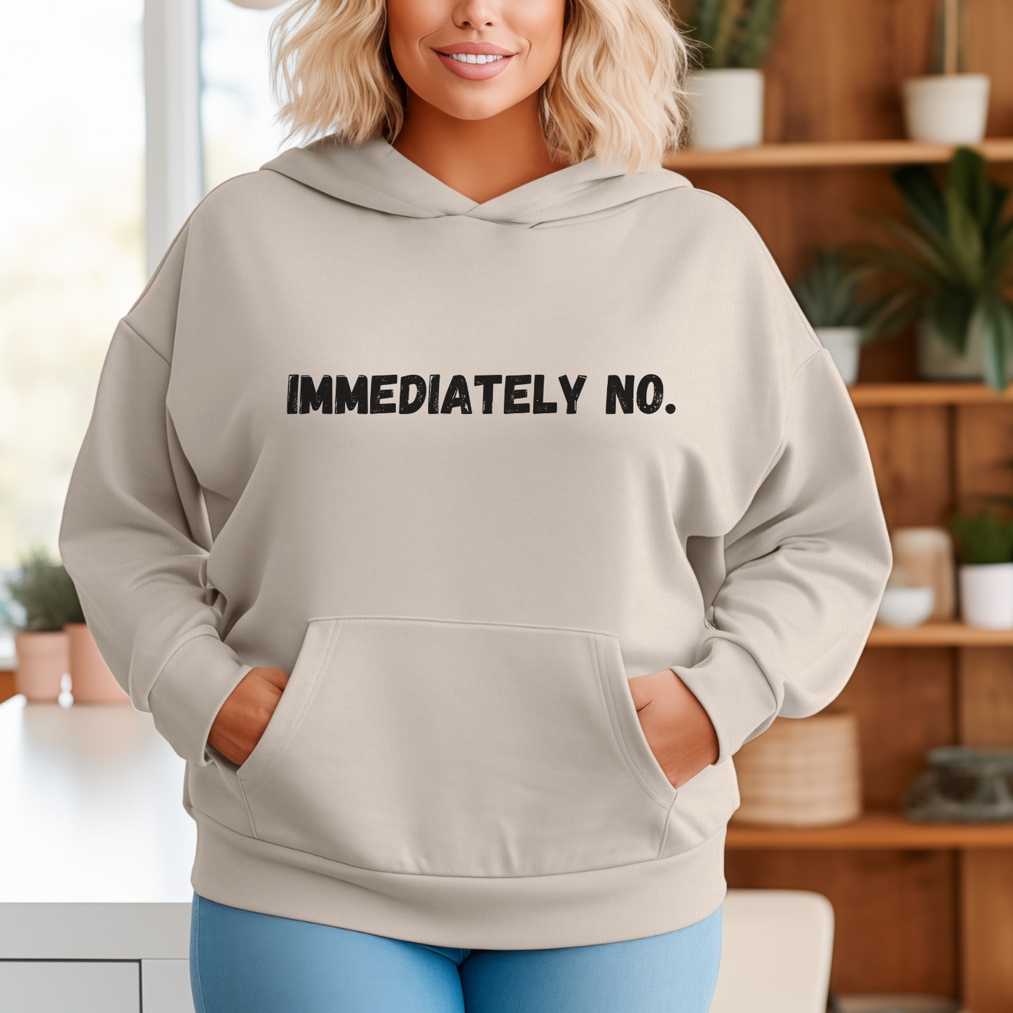 Immediately No Sweatshirt or Hoodie Fleece Crewneck