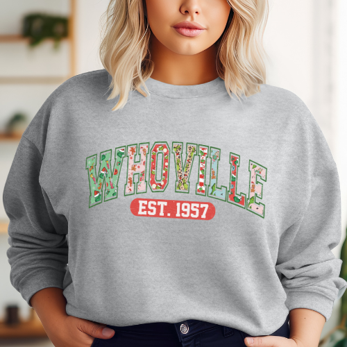 Whoville Grinchy Christmas Sweatshirt T-Shirt Hoodie