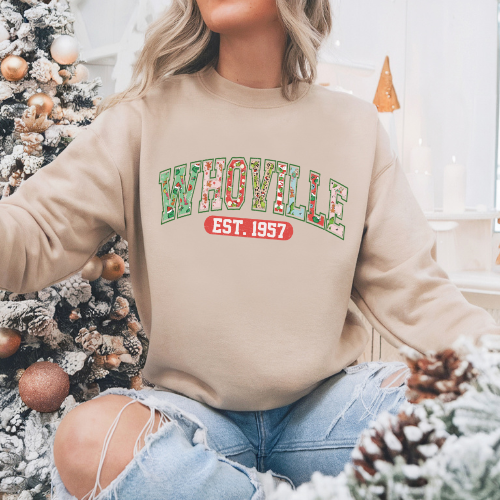 Whoville Grinchy Christmas Sweatshirt T-Shirt Hoodie