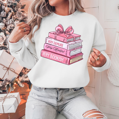 Very Demure Very Mindful Very Bookish Sweatshirt T-Shirt Hoodie