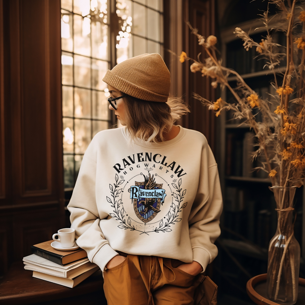 Ravenclaw Hogwarts House Harry Potter HP Wizard Magic Sweatshirt or Hoodie