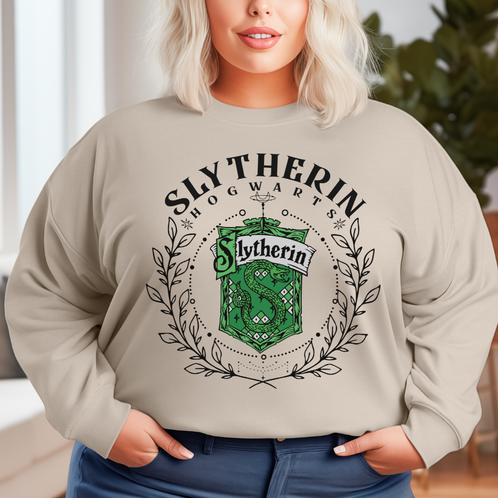 Slytherin Hogwarts House Harry Potter HP Wizard Magic Sweatshirt or Hoodie